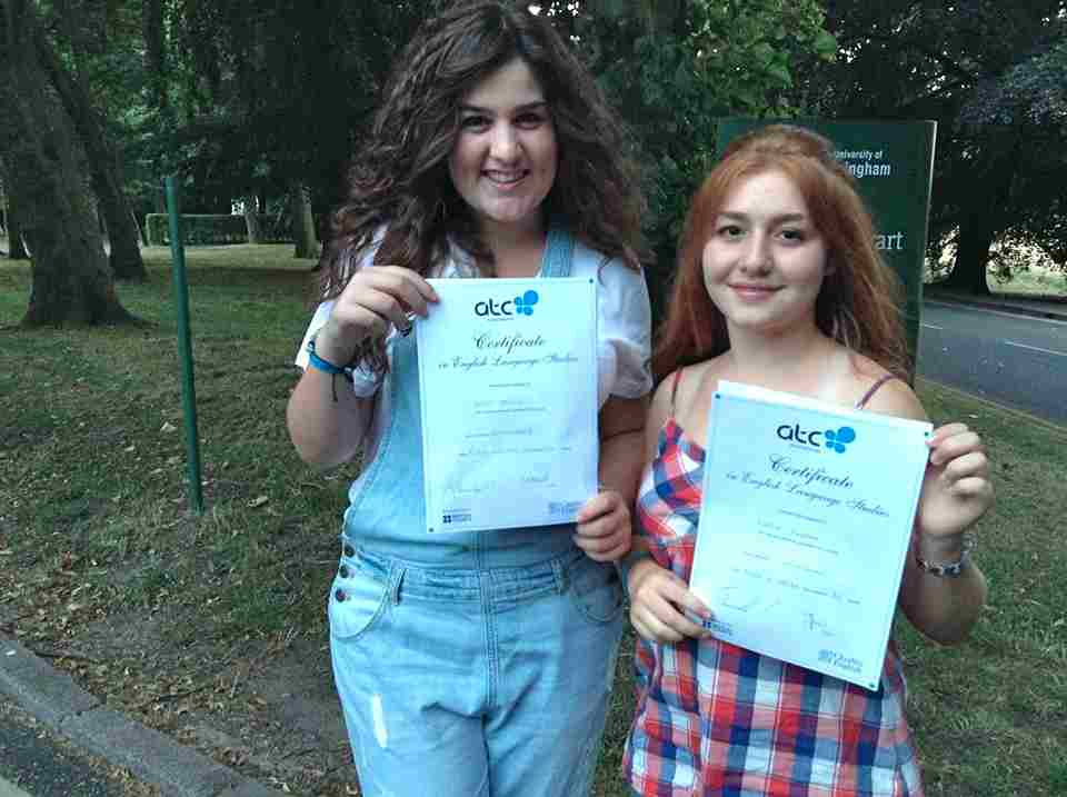 Студенты с сертификатами Target English International, Nottingham
